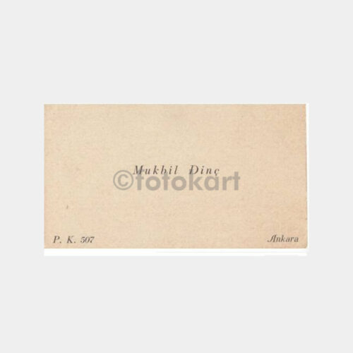 Ankara Mukbil Dinç Kartviziti