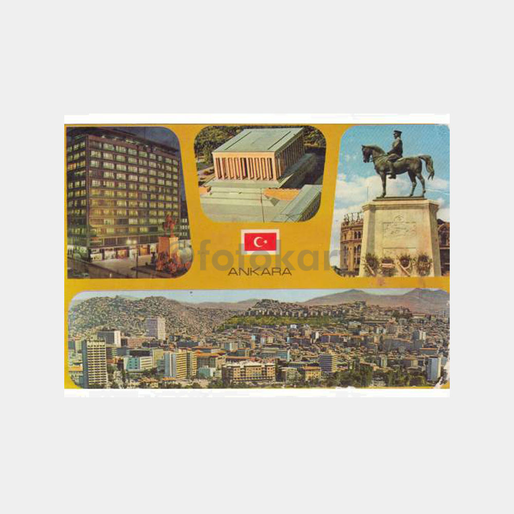 1980 Ankara Muhtelif Görünüş Kartpostal