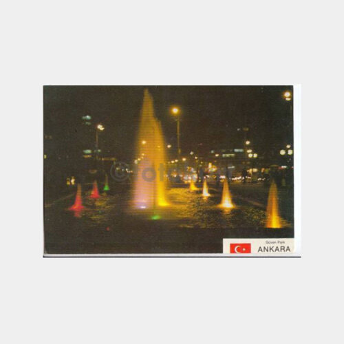 1978 Ankara Güven Park Gece Görünüş Kartpostal