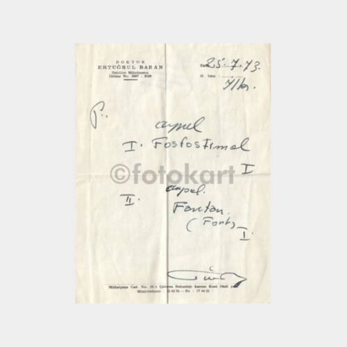 1973 Ankara Doktor Reçetesi