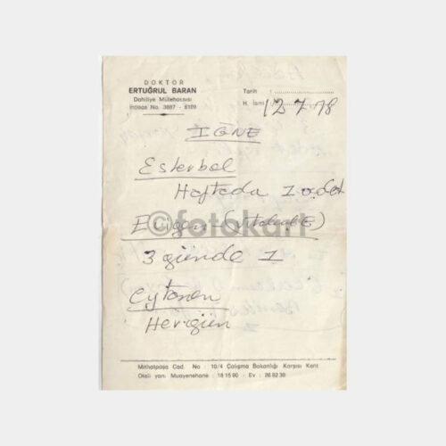 1978 Ankara Doktor Reçetesi