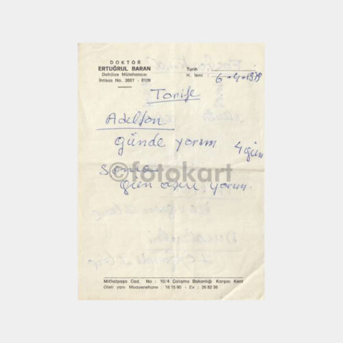 1979 Ankara Doktor Reçetesi