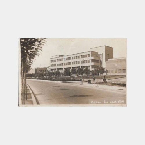 1933 Ankara Kız Enstitüsü Görünüşü Kartpostal