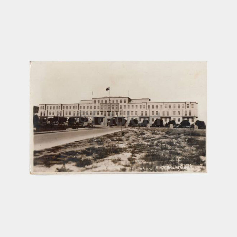 1933 Ankara Milli Müdafaa Vekaleti Görünüş Kartpostal