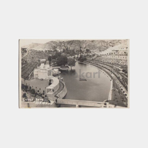 1933 Ankara Çubuk Barajı Görünüş Kartpostal