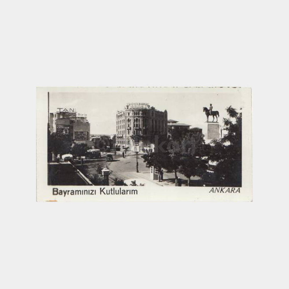 1940 Ankara Ulus Resimli Tebrik Fotoğraf