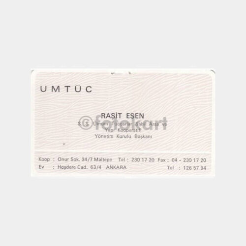 Ankara Raşit Esen Konulu Kartvizit