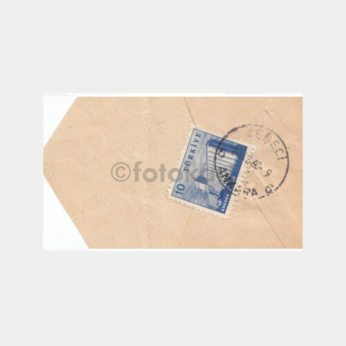 1960 Ankara Cebeci Posta Damgalı Zarf