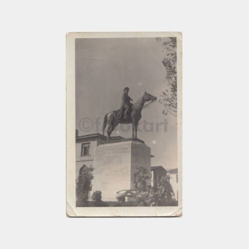1936 Bursa Atatürk Heykeli Konulu Fotokart