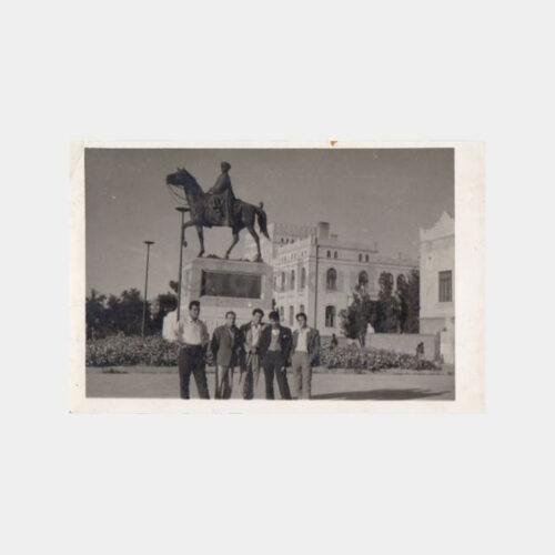 1960 Bursa Atatürk Heykeli Konulu Fotoğraf