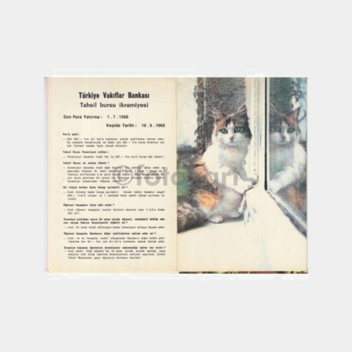 1968 T. Vakıflar Bankası İkramiye Kartı