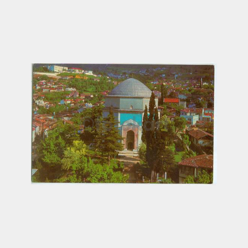 1978 Bursa Yeşil Türbe Genel Görünüş Kartpostal