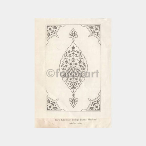 1962 Türk Kadınlar Birliği Bursa Şubesi Sergi Davetiyesi