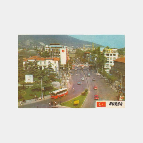 1980 Bursa Genel Görünüş Kartpostal