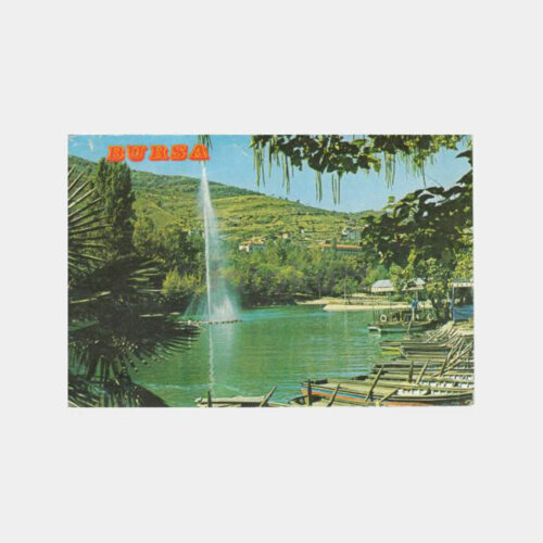 1980 Bursa Kültür Park Görünüş Kartpostal