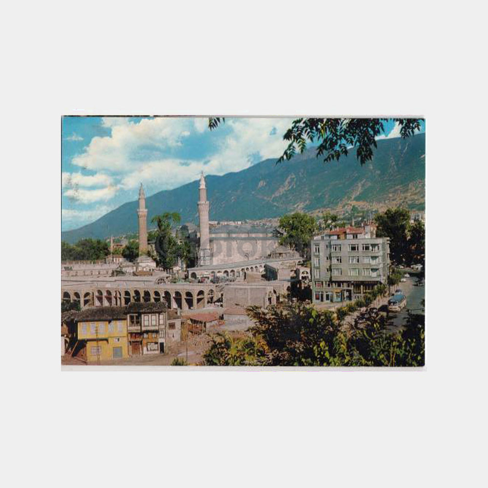 1974 Bursa Ulucami Genel Görünüş Kartpostal