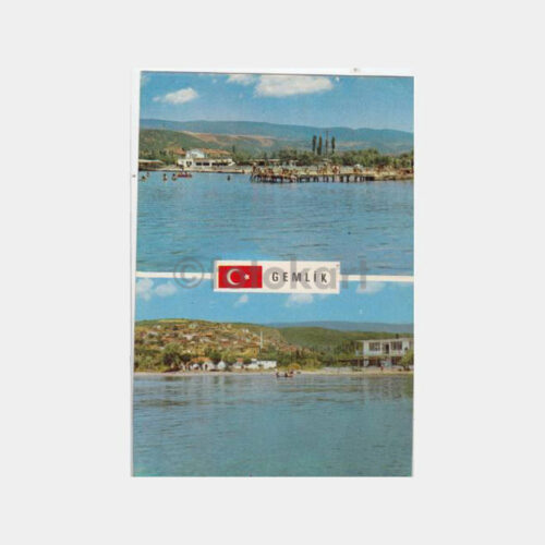 1975 Bursa Gemlik 2 Görünüş Kartpostal
