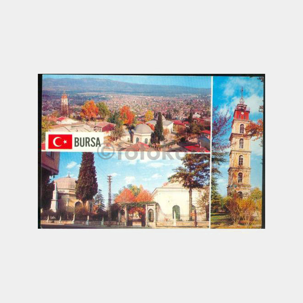 1975 Bursa Tophane Osmangazi Görünüş Kartpostal