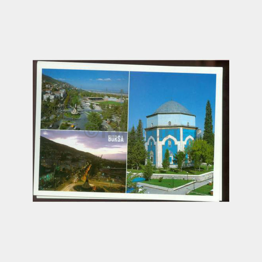 1990 Bursa Muhtelif Görünüş Kartpostal