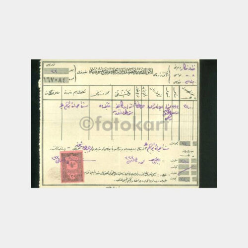 Bursa-Hüdavendigar Vilayeti Makbuzu