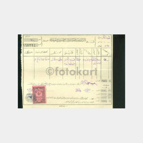 Bursa-Hüdavendigar Vilayeti Makbuzu