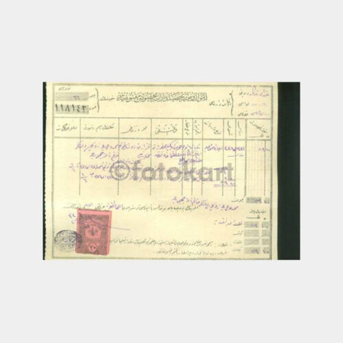 Bursa-Hüdavendigar Vilayeti Makbuzu