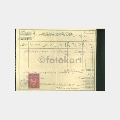 Bursa-Hüdavendigar Vilayeti Makbuzu