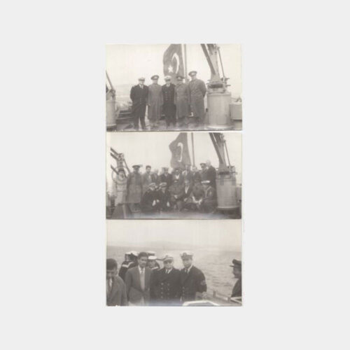 1963 Çanakkale Zaferi Tören Denizciler 3 Adet Fotoğraf