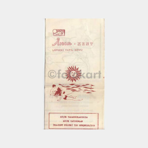 1978 Çanakkale Lapseki İmakent Broşürü