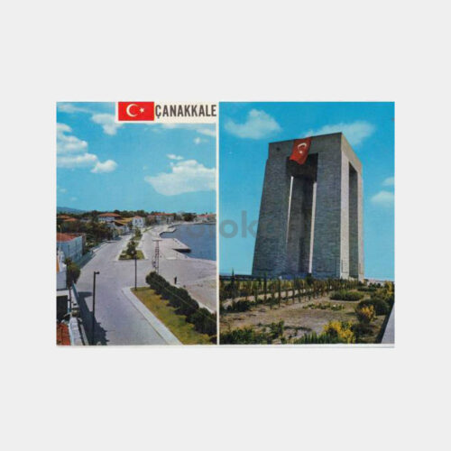 1975 Çanakkale Rıhtım Boyu Abide Konulu Kartpostal