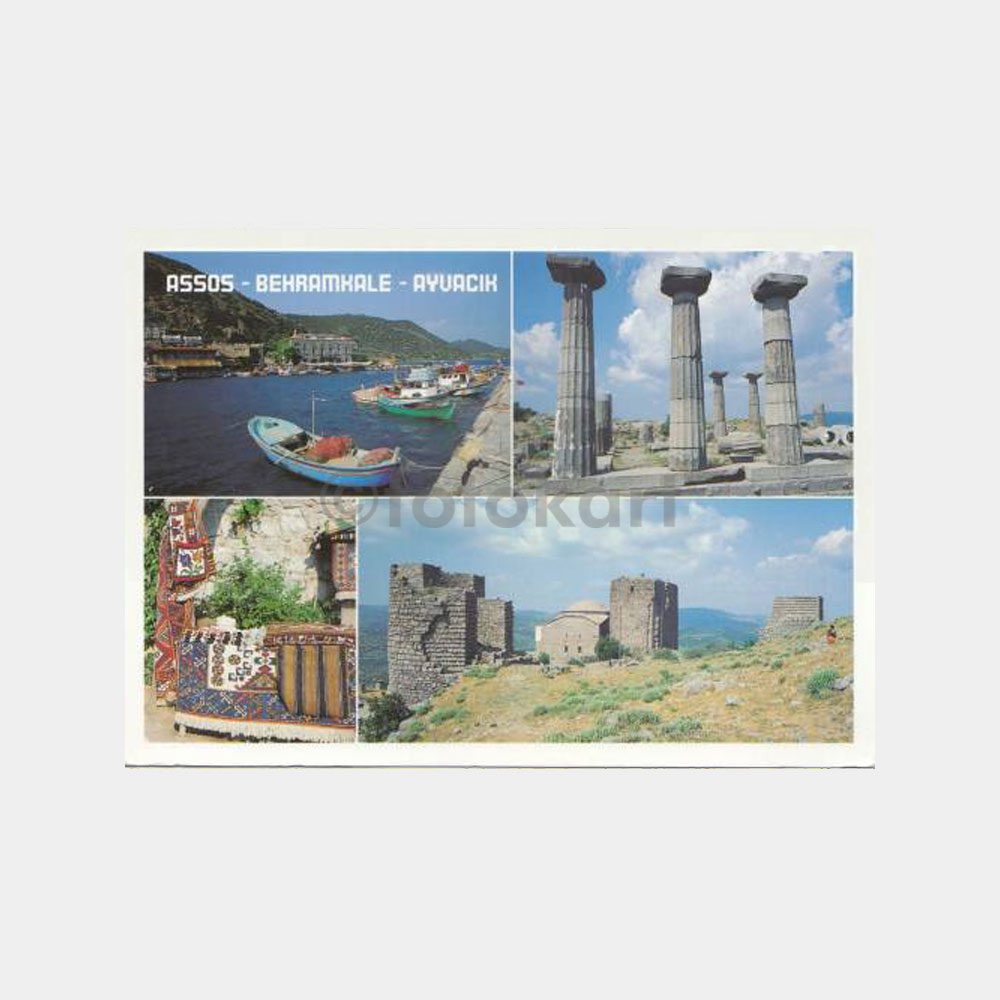 2000 Çanakkale Assos-Behramkale Görünüş Kartpostal
