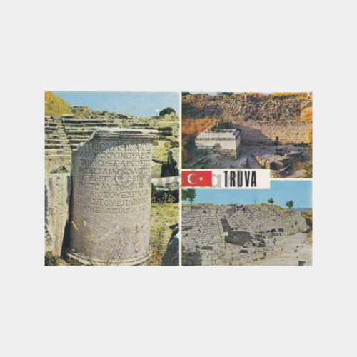 1974 Çanakkale Truva 3 Görünüş Kartpostal