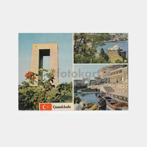 1974 Çanakkale 3 Değişik Görünüş Kartpostal