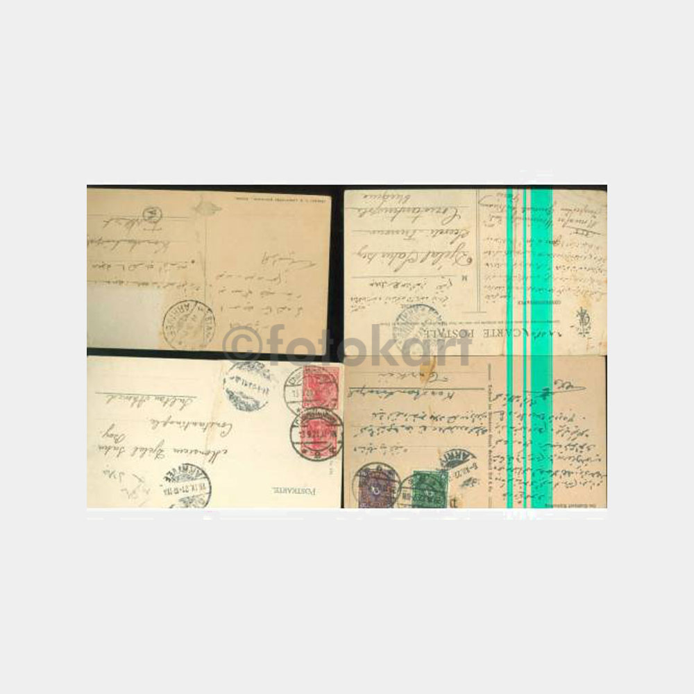 1918 Celal Sahir -Ünlü Edebiyatçı Yazışmalar- 13 Adet Kartpostal