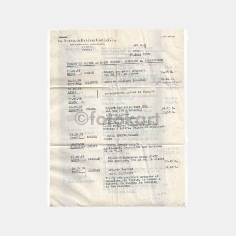 1958 Doktorlar -4 Sayfa- Turistik Gezi Programı