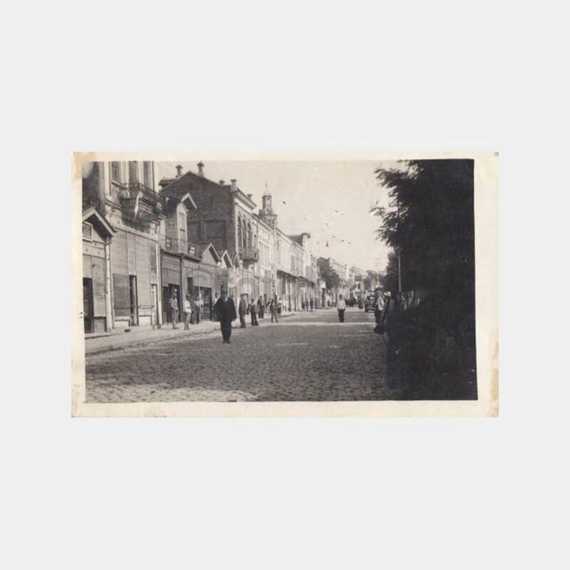 1933 Edirne Abacılarbaşı Caddesi Görünüş Kartpostal