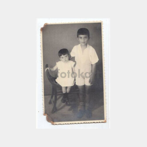 1950 Erenköy -Foto Ok- Kardeş Çocuklar Konulu Fotoğraf