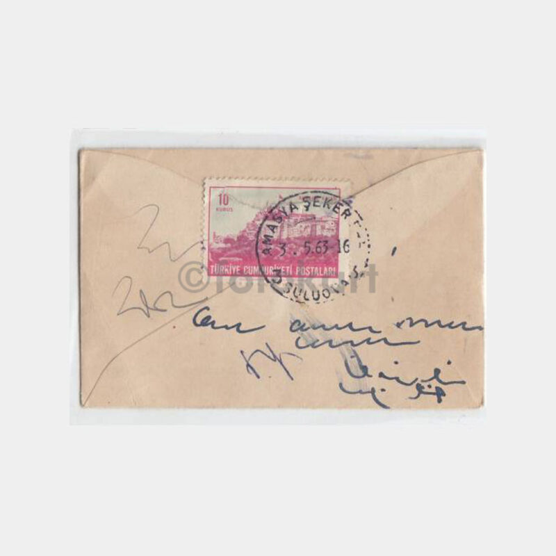 1963 Amasya Şeker Fabrikası Suluova Posta Damgalı Zarf