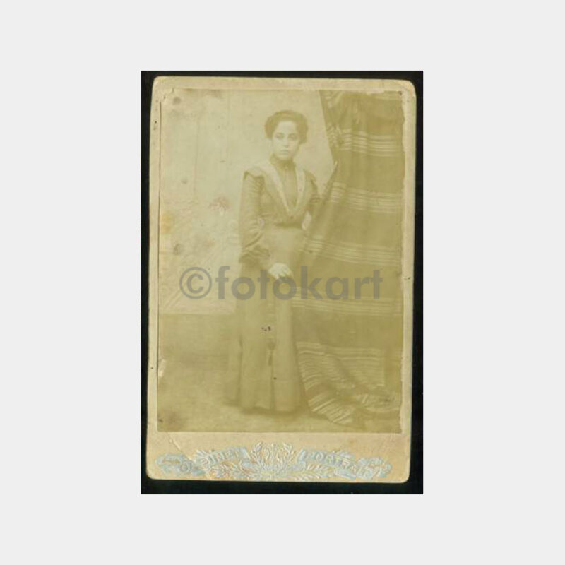 1900 Kadın Kabinet Fotoğraf