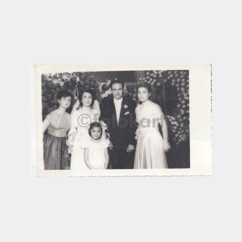 1950 Beyoğlu Gelin Damat Tören Konulu Fotoğraf