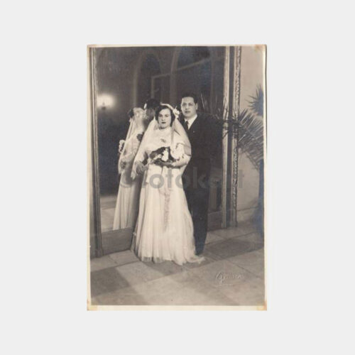 1954 Foto Güven Gelin Damat Konulu Fotoğraf