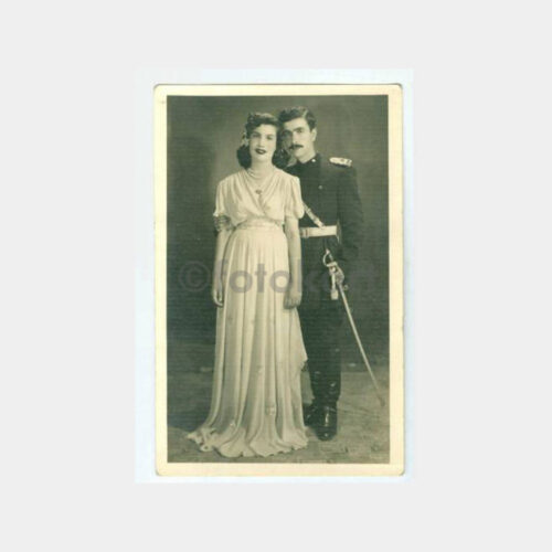 1940 Gelin ve Subay Damat Konulu Fotoğraf