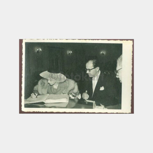 1940 Şapkalı Gelin - Damat Fotoğraf