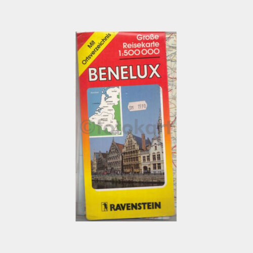 1968 Avrupa Benelux Haritası