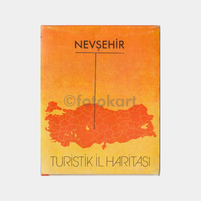 1990 Nevşehir Turistik İl Haritası