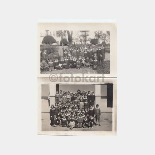 1949 İskenderun Okul Konulu 2 Adet Fotoğraf