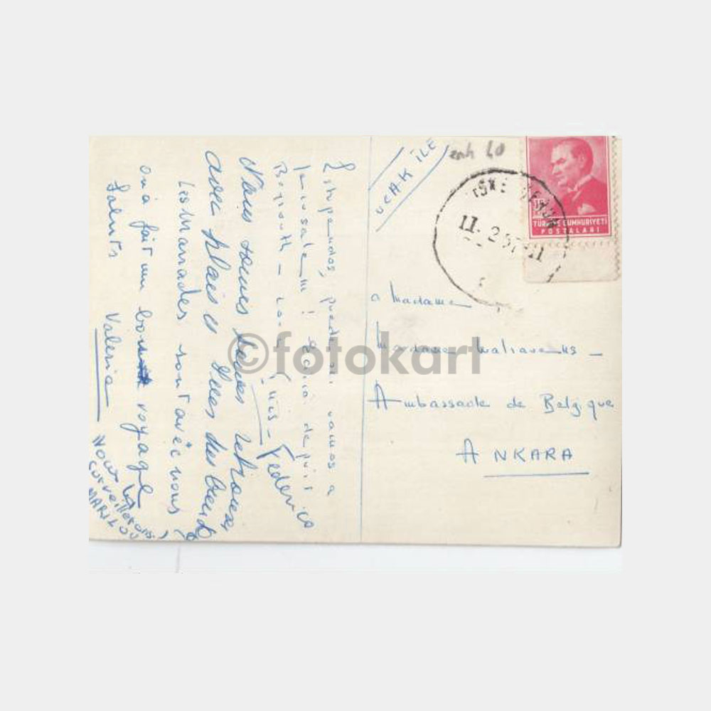 1957 İskenderun Görünüş -Posta Damgalı- Kartpostal - Görsel 2
