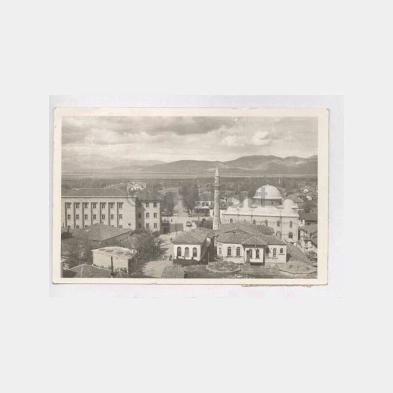 1954 Isparta Genel Görünüş Damgalı Fotokart