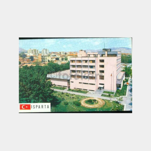 1980 Isparta Genel Görünüş Kartpostal