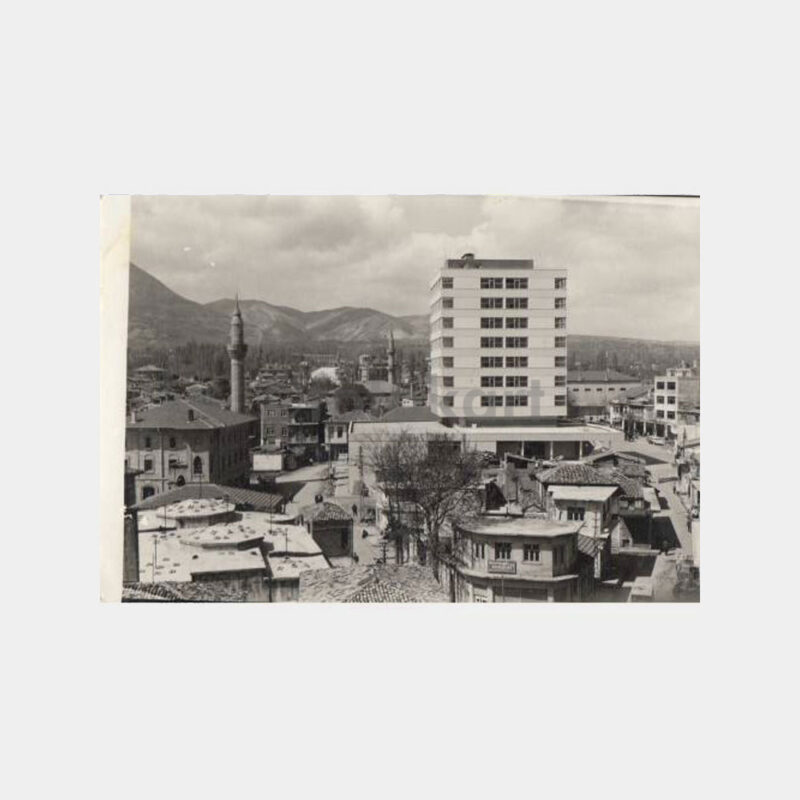 1978 Isparta Şehir Görünüş Kartpostal